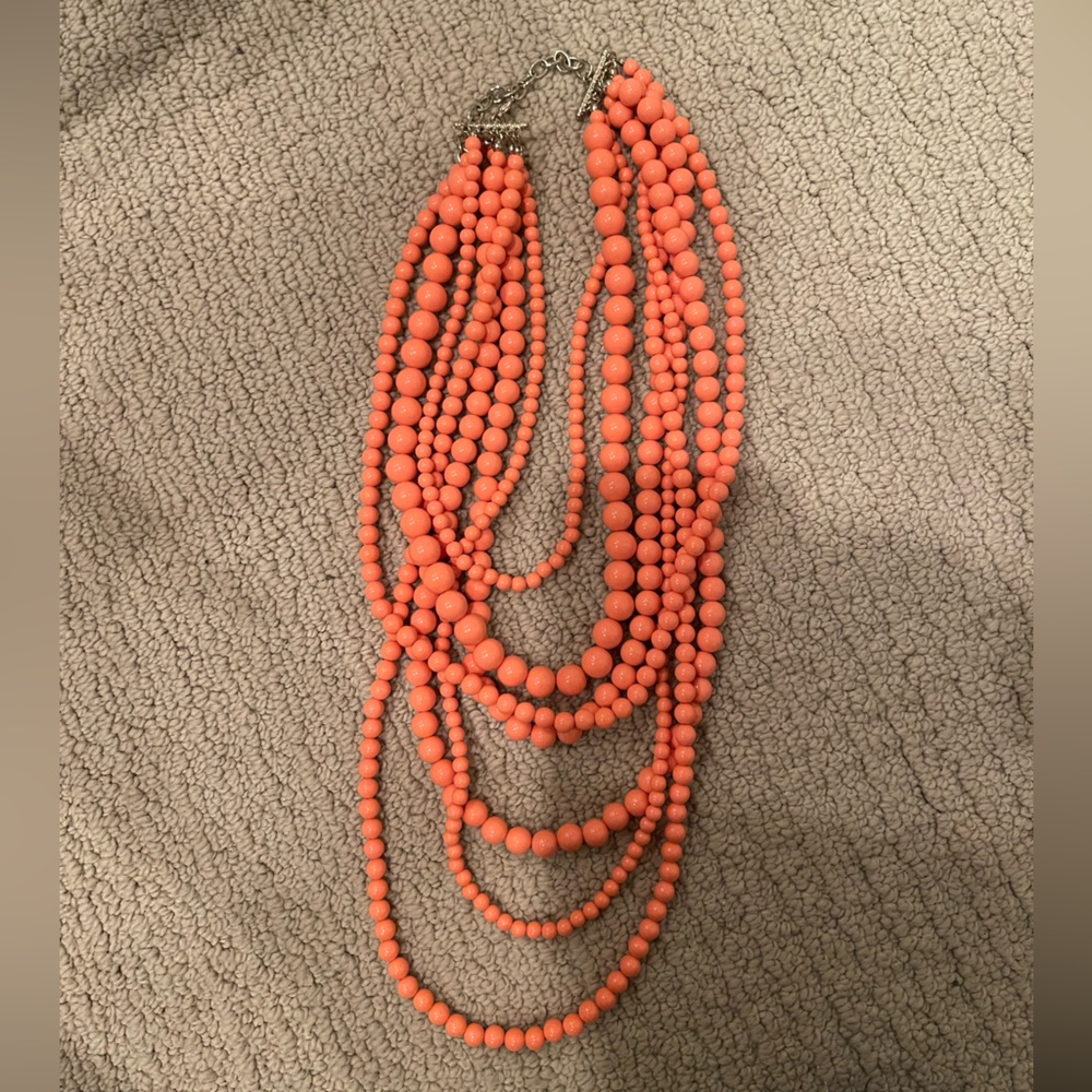 Orange Layered Necklace